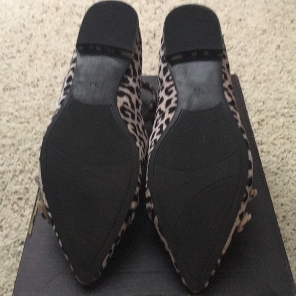 Marc Fisher Leopard Ankle Strap Flats - Picture 4 of 4